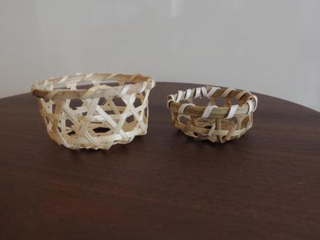 Photo, basket, bamboo basket, a net basket, 