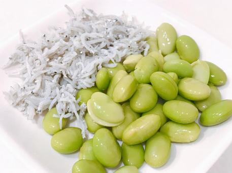 枝豆しらす 枝豆しらす 枝豆しらす,枝豆,えだまめの写真素材