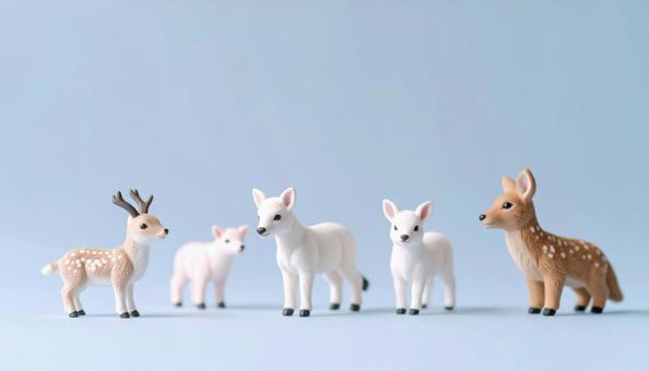 動物のミニチュアの写真