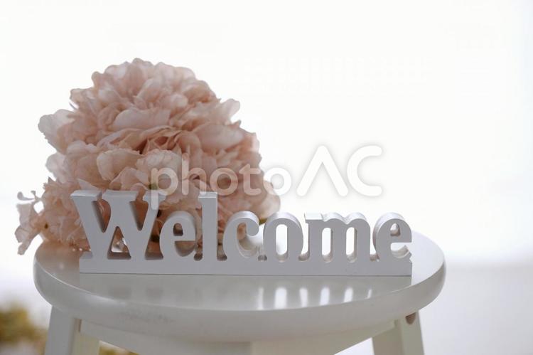 Welcomeアンティークブーケ2 ウェルカム,ブーケ,花の写真素材