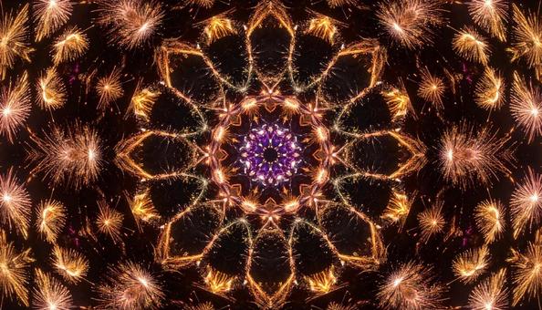 宇宙的な光の万華鏡 宇宙的な光の万華鏡の写真
