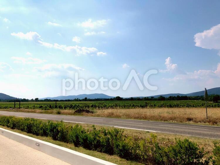 フランス　田舎　風景 フランス,田舎,風景の写真素材