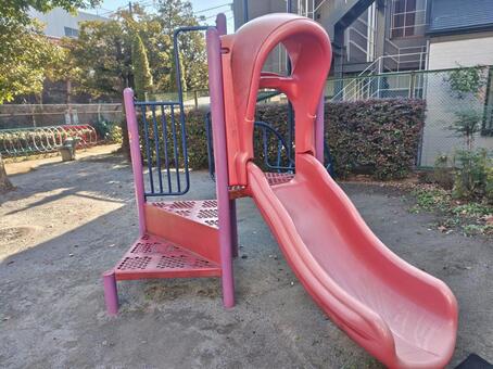 滑り台 西糀谷三丁目児童子園,大田区,遊具の写真素材