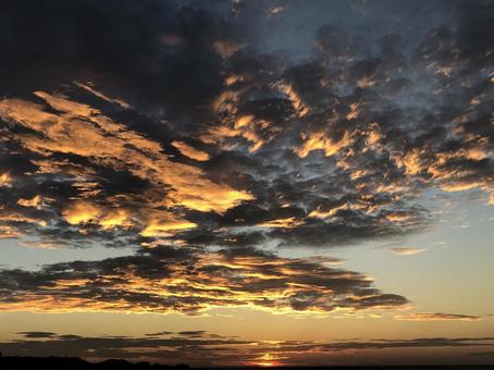 不思議な雲の写真