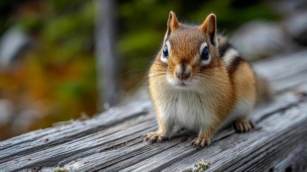 警戒しながらも可愛らしいシマリス 警戒しながらも可愛らしいシマリスの写真