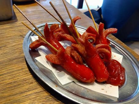 タコさんウインナー6 タコさんウインナー6 美味しい,ウインナー,ソーセージの写真素材