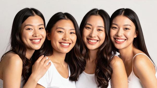 4人組の女性B 4人組の女性Bの写真