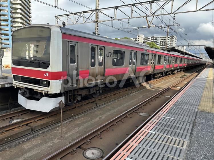 209系ケヨ34編成 鉄道,電車,列車の写真素材