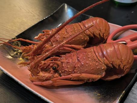 伊勢海老 伊勢海老,料亭,料理の写真素材