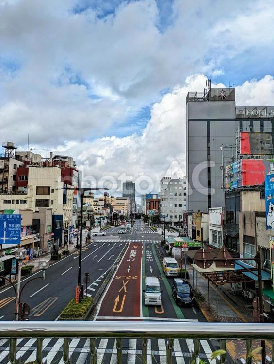 宇都宮駅前の街並み 宇都宮,宇都宮駅前,宇都宮観光の写真素材