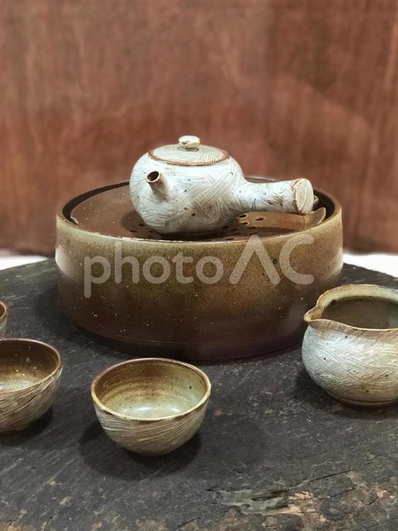急須 陶器,茶器,急須の写真素材