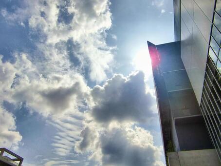 六月の雲-41 六月,青空,空の写真素材