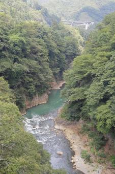 【群馬県】吾妻峡 群馬県,吾妻峡,吾妻渓谷の写真素材