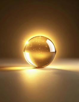 クリスタルガラスの彩球 クリスタルガラスの彩球の写真