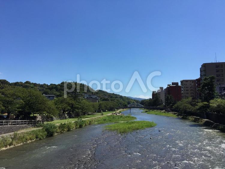 浅野川の風景 川,水,河川の写真素材