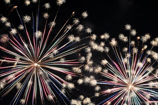 花火 はなび,花火,夜空の写真素材