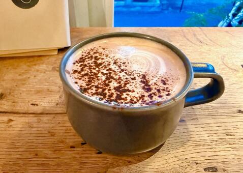 おしゃれなカフェラテ カフェ,カフェラテ,コーヒーの写真素材