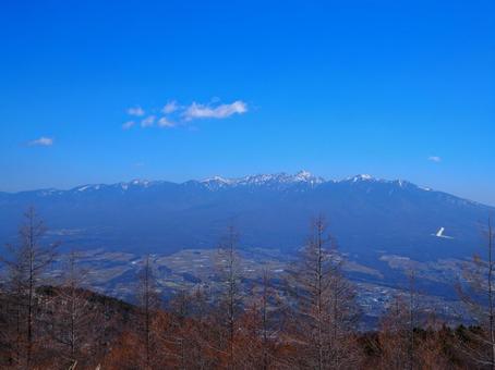 入笠山から見た八ヶ岳 入笠山から見た八ヶ岳の写真