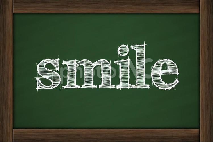 黒板とタイトル ビジネス,smile,スマイルの写真素材