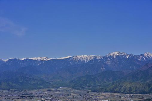 Photo, north alps, yokotsudake, there is a mountain, 