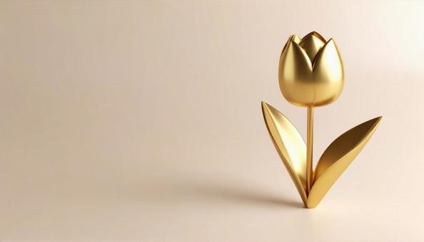 金のチューリップ 金のチューリップの写真