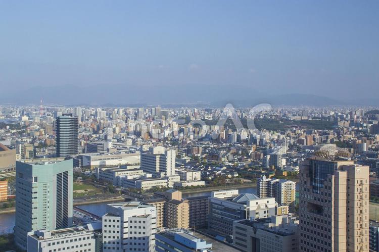 福岡の都市風景 福岡,福岡市,福岡県の写真素材