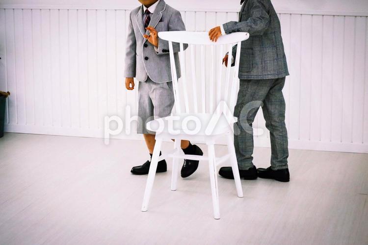 フォーマルな格好をした男の子 イベント用 子供,男の子,イベントの写真素材