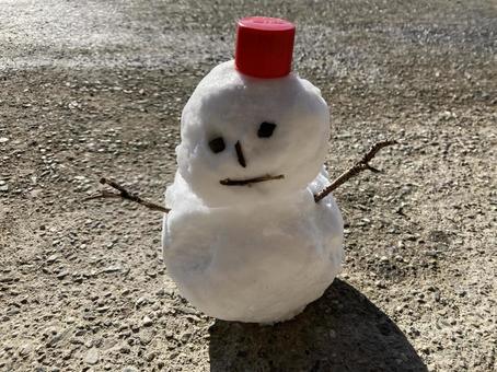 雪だるま 雪だるまの写真