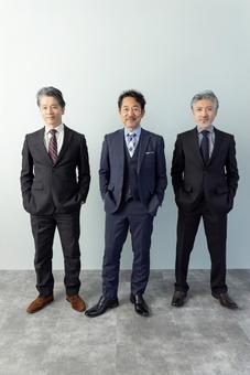 ミドルエイジ男性ビジネスパーソン ミドルエイジ男性ビジネスパーソン エグゼクティブ,ビジネスマン,ポートレートの写真素材