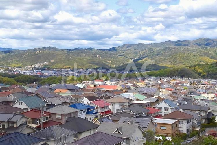 【風景写真】家並みの風景 家並み,街並み,町並みの写真素材