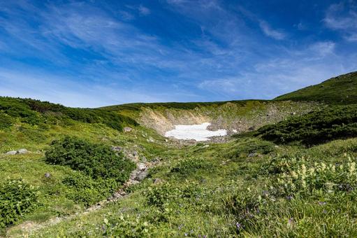白山(御前峰) 白山(御前峰) 白山,御前峰,白山市の写真素材