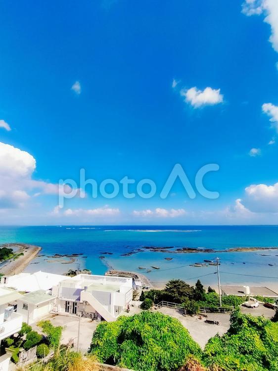 沖縄の青い世界 海,美しい,風景の写真素材