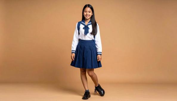 制服姿の女子高生の写真