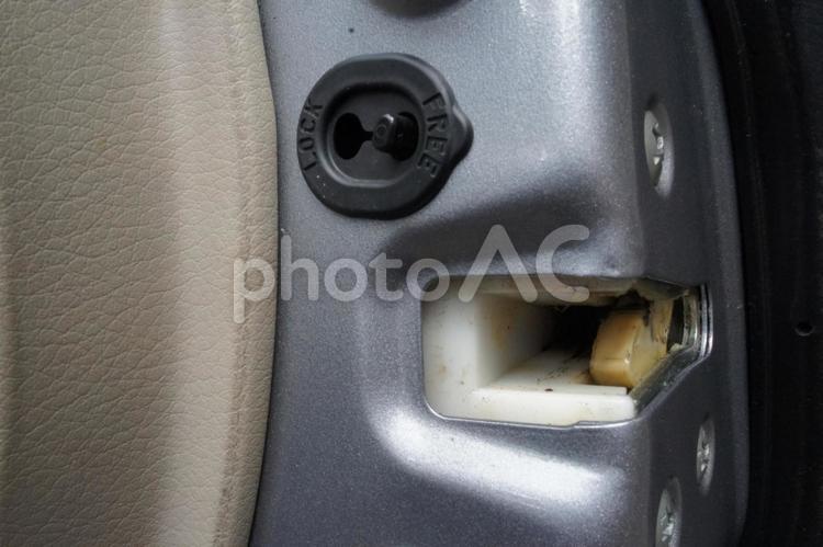 自動車　ドアロック部　ドア側 ドア,ロック,自動車の写真素材