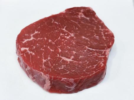 牛ランプステーキ肉 牛ランプステーキ肉の写真