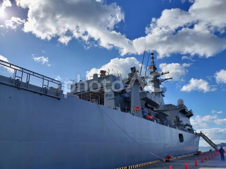 掃海母艦　うらが うらが,掃海母艦,海上自衛隊の写真素材