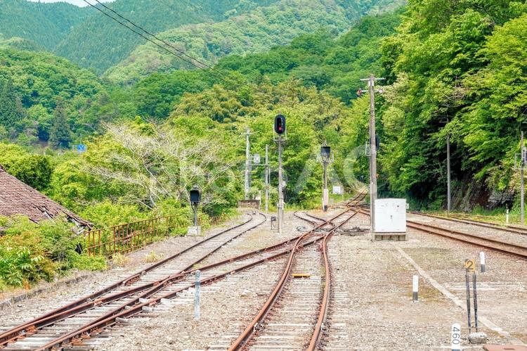 芸備線と木次線が接続する広島の備後落合駅 鉄道,備後落合,中山間地域の写真素材