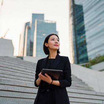 考え事をしているような女性の姿 考え事をしているような女性の姿の写真