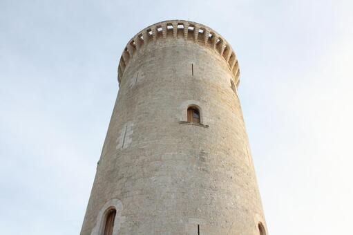 マヨルカ島　ベルベル城の円形主塔 ベルベル城,円形主塔,マヨルカ島の写真素材