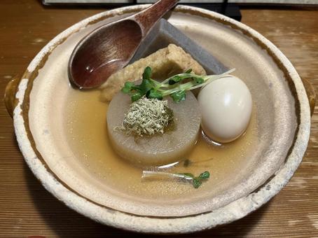 おでん おでん,日本食,大根の写真素材