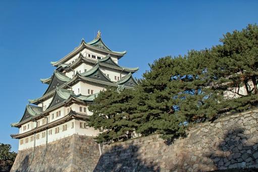 名古屋城の威厳ある天守（愛知） 名古屋城,城,天守閣の写真素材