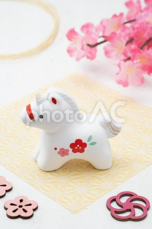 新年！2026年午年のイメージ 年賀状,午年,2026年の写真素材