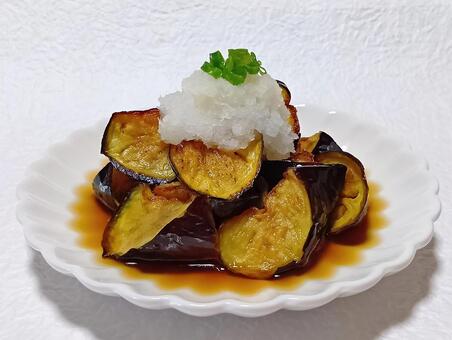 なすのみぞれ煮 なす,大根おろし,和食の写真素材