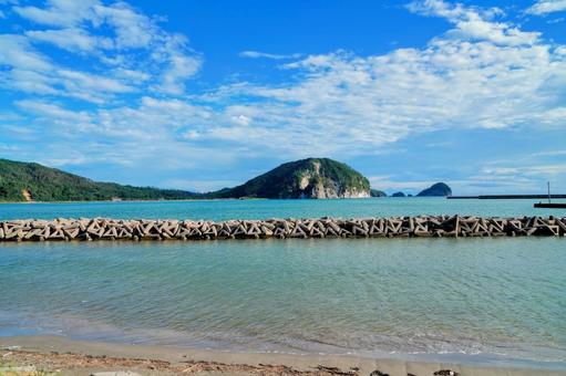 隠岐の島の都万湾 隠岐の島の都万湾 都万湾,隠岐,道後の写真素材