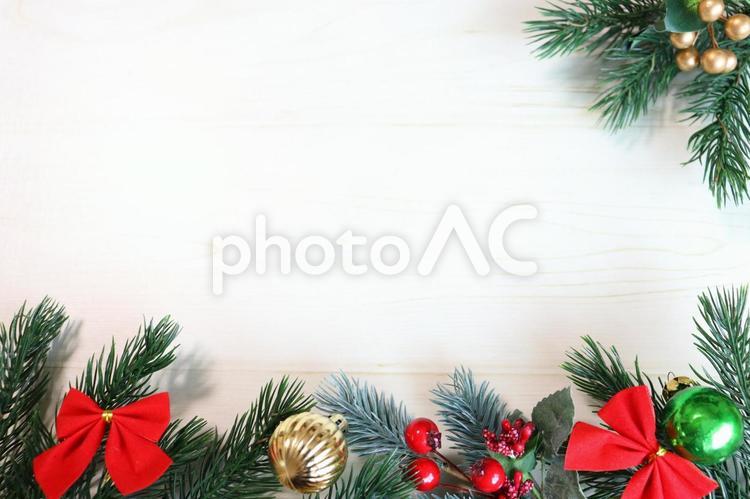 クリスマスのフレーム クリスマス,フレーム,冬の写真素材