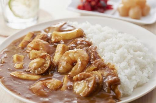 シーフードカレー シーフードカレー シーフードカレー,カレー,シーフードの写真素材