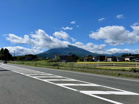 岩手山の勇姿の写真