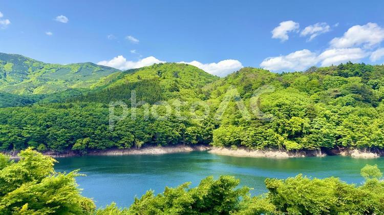 栃木県那須塩原市　河川 川,栃木県,那須塩原市の写真素材
