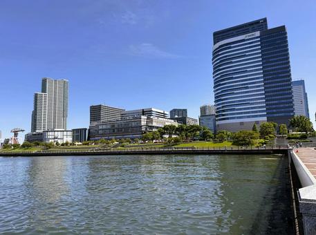 豊洲公園から見た東京の街 2025年春 豊洲公園から見た東京の街 2025年春 シーサイド,五月晴れ,江東区の写真素材