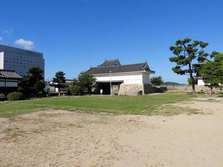 福山城 筋鉄御門 福山城 筋鉄御門 福山城,天守,広島県の写真素材